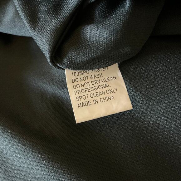 Mac Duggal Satin Long Sleeve Fit and Flare Midi Cocktail Dress Black Size 20W - Picture 11 of 13